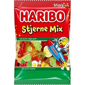 (Gratis ved køb for 600kr) - Stjerne Mix 120g - Haribo